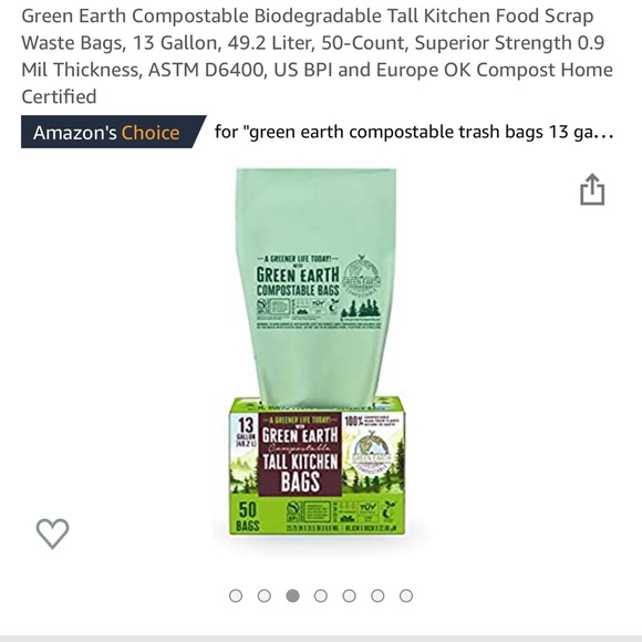 🆕✨ Green 🟢🌍Trash 🗑 Bags biodegradable tall kitchen trash bags - Picture 3 of 7